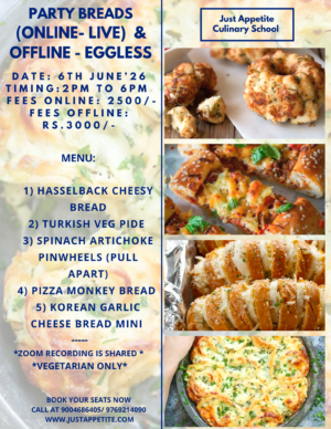 Party Bread Workshop (6th June - Sat)