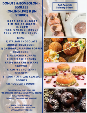 Donuts and Bomboloni Workshop (8th August)