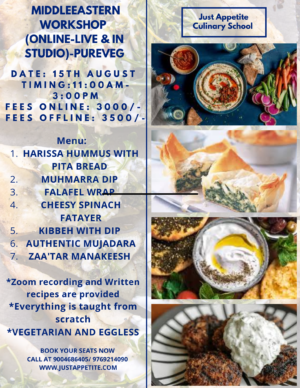 Middle Eastern Cuisine (15th August)