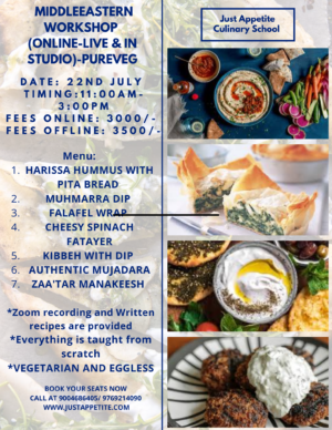 Middle Eastern Cuisine (22nd July)