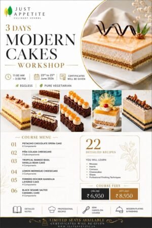 3 Days Modern Cakes Workshop 23rd to 25th June 2026