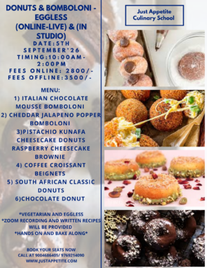 Donuts and Bomboloni Workshop (5th September)