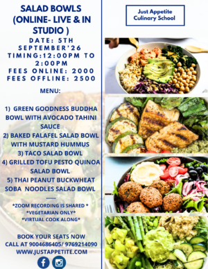 SALAD BOWLS - 5th September