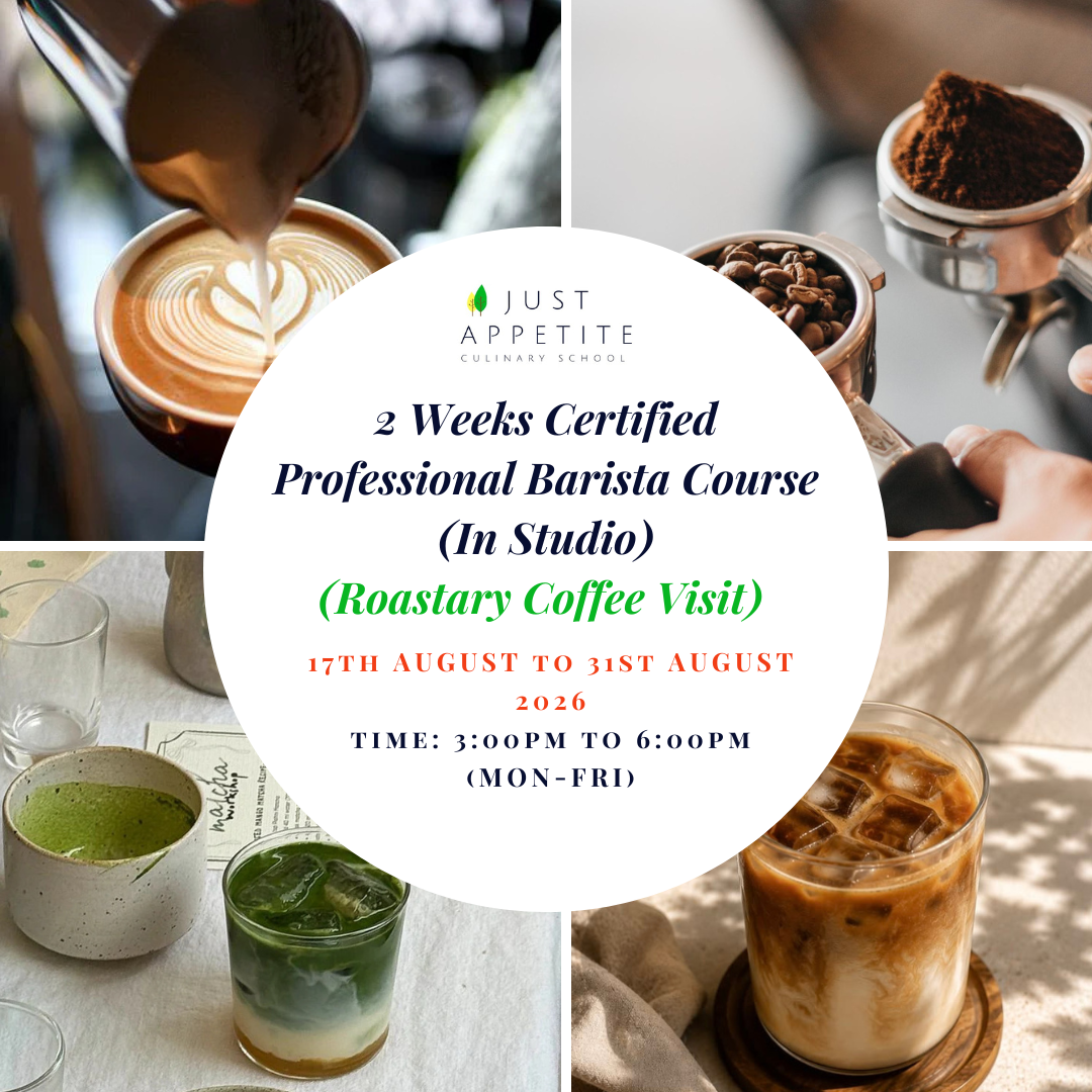 2 Weeks Certified Professional Barista Course (Roastary Coffee Visit) (17th August to 31st August) (Mon-Fri)
