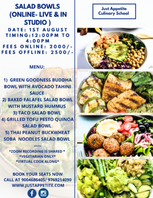 SALAD BOWLS - 1ST AUGUST