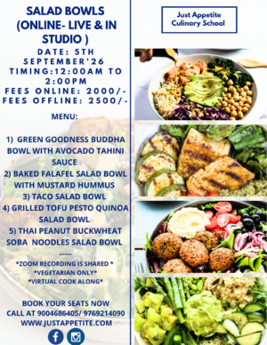 SALAD BOWLS - 5th September