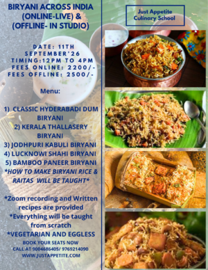 Biryani Across India Workshop - 11th September