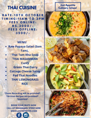 Thai Cuisine - 10th October