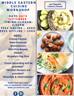 Middle Eastern Cuisine - 26th September