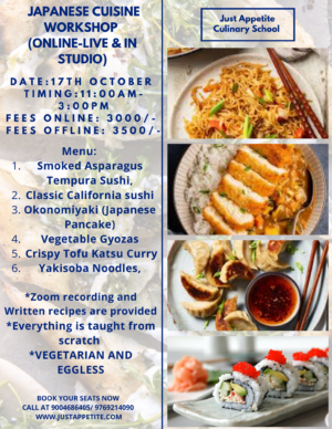 Japanese Cuisine - 17th October