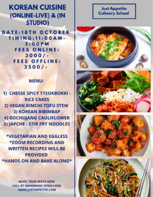Korean Cuisine - 18th October