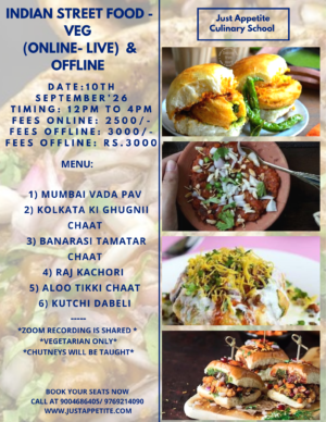 Indian Street Food Workshop - 10th September