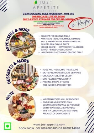 Grazing Table Workshop Online - 17th & 18th October (Saturday&Sunday)