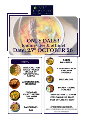 Only Dals Workshop - 25th October