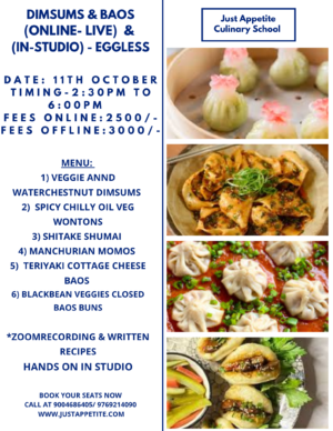 Dimsums & Baos Workshop - 11th October