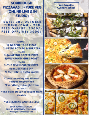 Gourmet Sourdough Pizza - 3rd October
