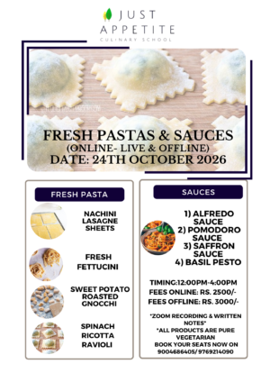 Pasta & Sauces Workshop - 24th October