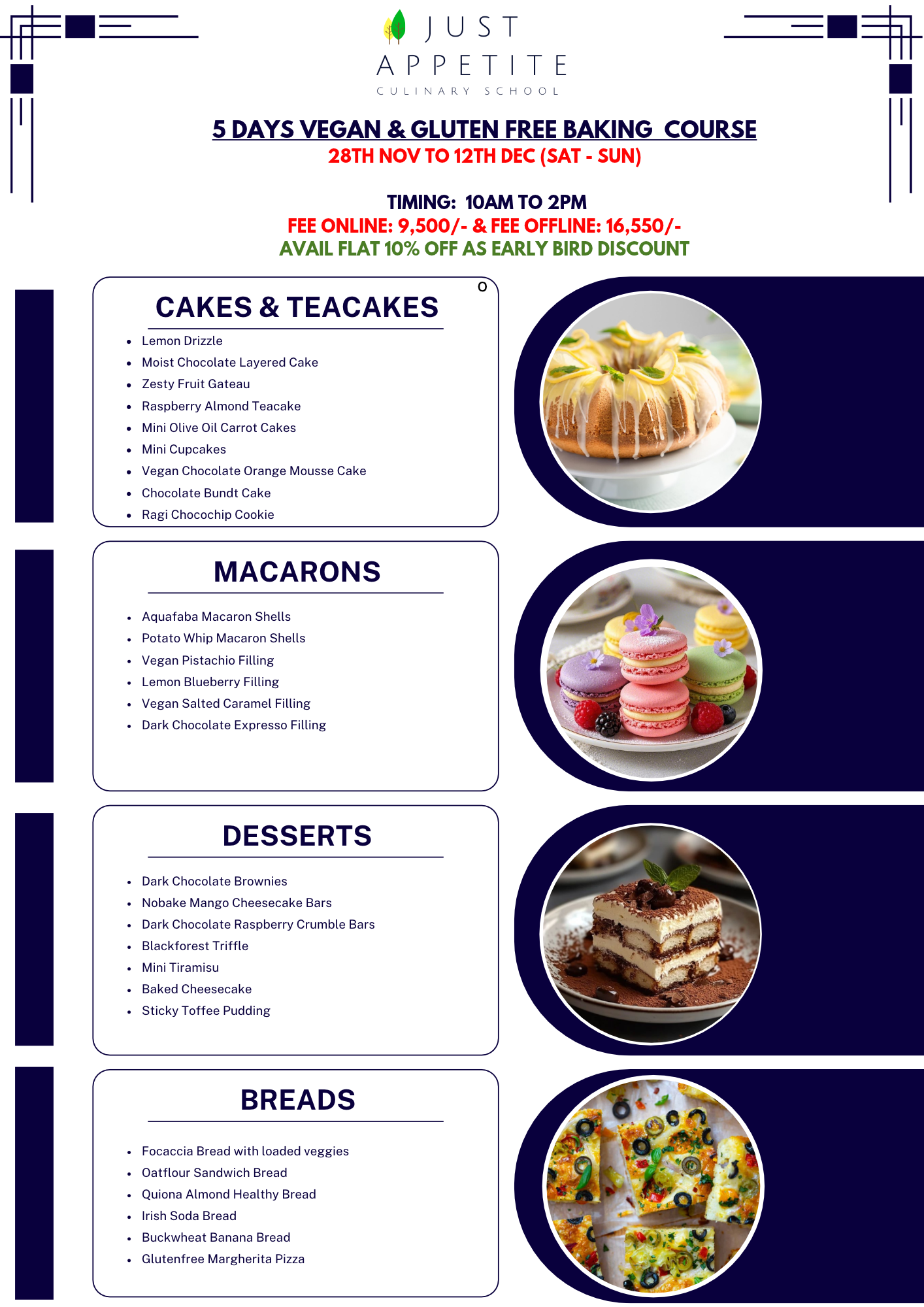 5 Days Vegan And Gluten Free Baking Course - 28th Nov to 12th Dec - Image 2